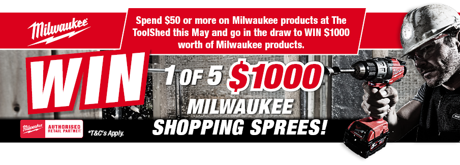 WIN 1 of 5 $1000 Milwaukee Shopping Sprees - May 2026